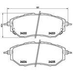 Brembo Xtra Brake Pad Set (P78017X) Fits: Subaru Front Axle