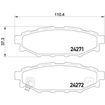 Brembo Prime Brake Pad Set (P78020) Front or Rear Axle