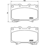 BREMBO Brake Pad Set (P83048) Front Axle