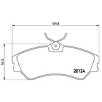 BREMBO Brake Pad Set (P85028) Front Axle