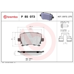 Brembo Xtra Brake Pad Set (P85073X) Rear Axle