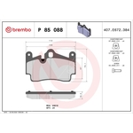 BREMBO Brake Pad Set (P85088) Rear Axle