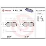 Brembo Prime Brake Pad Set (P85165) Front Axle