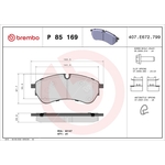 Brembo Prime Brake Pad Set (P85169) Front or Rear Axle