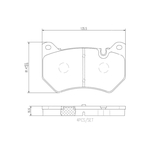 Brembo Prime Brake Pad Set (P85177) Front Axle