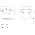 Brembo Prime Brake Pad Set (P85184) Rear Axle