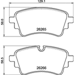 Brembo Prime Brake Pad Set (P85185) Rear Axle