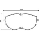 Brembo Prime Brake Pad Set (P85188) Fits: VW Front Axle