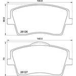 Brembo Prime Brake Pad Set (P86031) Front Axle