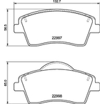 Brembo Prime Brake Pad Set (P86033) Front Axle