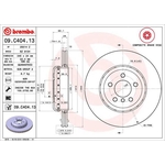 Brembo Prime Line Composite Vented Two-Piece Brake Disc (09.C404.13) Fits: BMW Rear Axle