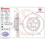 Brembo Prime Line Composite Vented Two-Piece Brake Disc (09.C409.13) Fits: BMW Front Axle