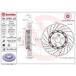Brembo Prime Line Floating Vented Brake Disc - Drilled & Slotted (09.9764.23) Fits: Mercedes