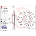 Brembo Prime Line UV Coated Vented Brake Disc - Drilled (09.A958.21) Fits: Mercedes