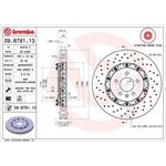 Brembo Prime Line Floating Vented Brake Disc - Drilled (09.B781.13)