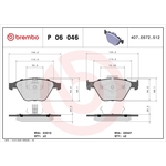 BREMBO Brake Pad Set (P06046) Fits: BMW Front Axle