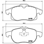 BREMBO Brake Pad Set (P10011) Front Axle