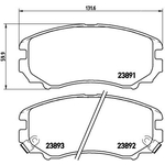 BREMBO Brake Pad Set (P30018) Front Axle