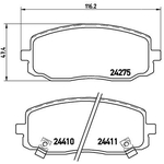 BREMBO Brake Pad Set (P30032) Front Axle