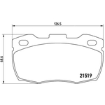 BREMBO Brake Pad Set (P44015) Fits: Land Rover Front Axle