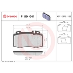 BREMBO Brake Pad Set (P50041) Fits: Mercedes Front Axle