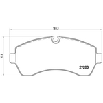 BREMBO Brake Pad Set (P50059) Front or Rear Axle