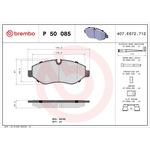 BREMBO Brake Pad Set (P50085) Front or Rear Axle