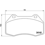 BREMBO Brake Pad Set (P68036) Front Axle