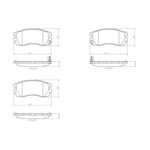 BREMBO Brake Pad Set (P78007) Front Axle