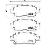 BREMBO Front Brake Pad Set (2 Wheels on 1 Axle) P 83 050 / P83050 fits TOYOTA