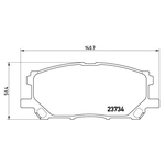 BREMBO Brake Pad Set (P83067) Front Axle