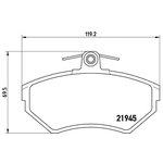 BREMBO Brake Pad Set (P85032) Front Axle