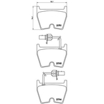 BREMBO Front Brake Pad Set (2 Wheels on 1 Axle) P 85 078 / P85078 fits AUDI