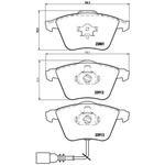 BREMBO Brake Pad Set (P85079) Front Axle