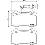 BREMBO Brake Pad Set (P85104) Front Axle