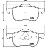 BREMBO Brake Pad Set (P86016) Fits: Volvo Front Axle