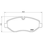 BREMBO Brake Pad Set (PA6026) Front Axle