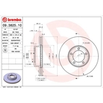 Brembo Prime Line Vented Brake Disc (09.3825.10) Front Axle