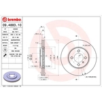 Brembo Prime Line Vented Brake Disc (09.4883.10) Fits: BMW Front Axle