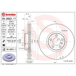 Brembo Prime Line UV Coated Vented Brake Disc (09.9922.11) Fits: BMW Front Axle