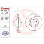 Brembo Prime Line Vented Brake Disc (09.A529.10) Fits: Ford Front Axle