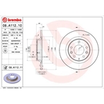 Brembo Pair Solid Brake Discs 08.A112.11