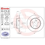 Brembo Prime Line UV Coated Solid Brake Disc (08.5178.31)