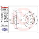 Brembo Prime Line UV Coated Solid Brake Disc (08.5366.21) Fits: BMW