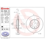 Brembo Prime Line UV Coated Vented Brake Disc (09.7629.11)