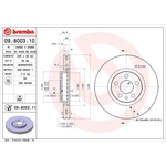 Brembo Prime Line UV Coated Vented Brake Disc (09.8003.11)