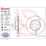 Brembo Prime Line UV Coated Vented Brake Disc (09.8404.11)