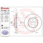 Brembo Prime Line UV Coated Vented Brake Disc (09.8665.11)