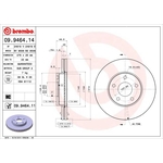 Brembo Prime Line UV Coated Vented Brake Disc (09.9464.11)