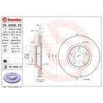 Brembo Prime Line UV Coated Vented Brake Disc (09.9468.21) Fits: Mazda